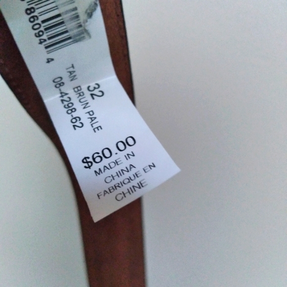 Tommy Hilfiger genuine leather Belt, size 32/80 Tan, good condition, Men - Picture 7 of 9